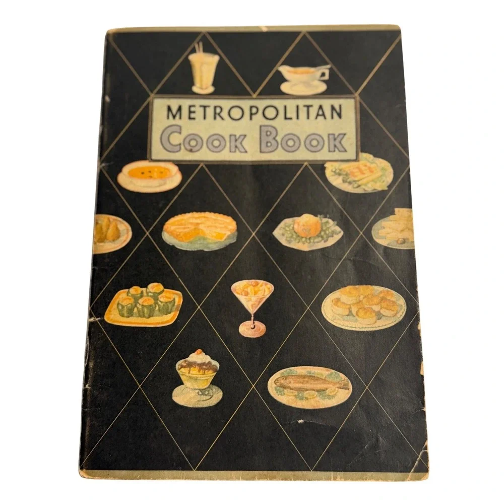 VTG Metropolitan Life Insurance Metropolitan Cook Book Black Booklet Ephemera